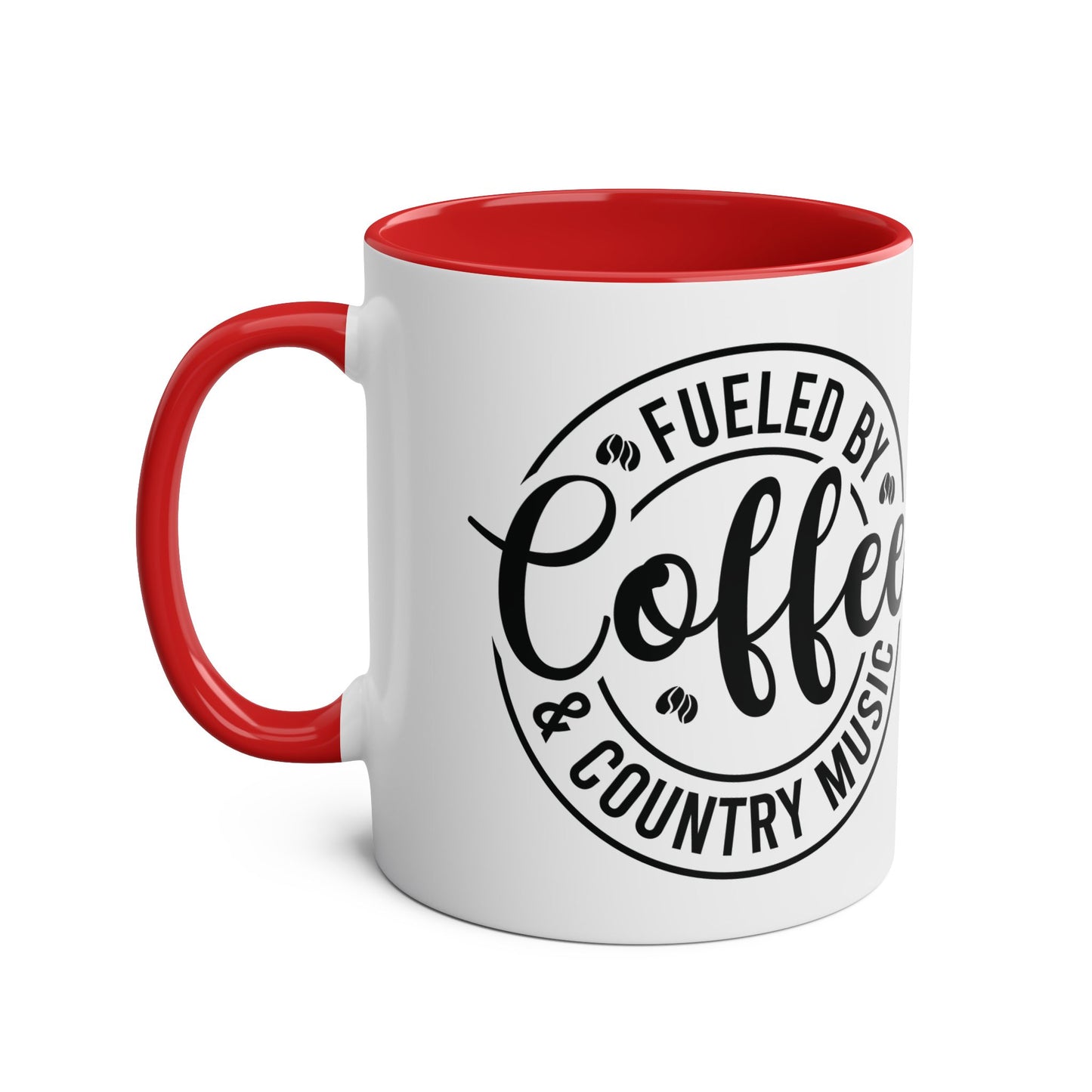 Two-Tone Coffee Mug - Fueled by Coffee and Country Music
