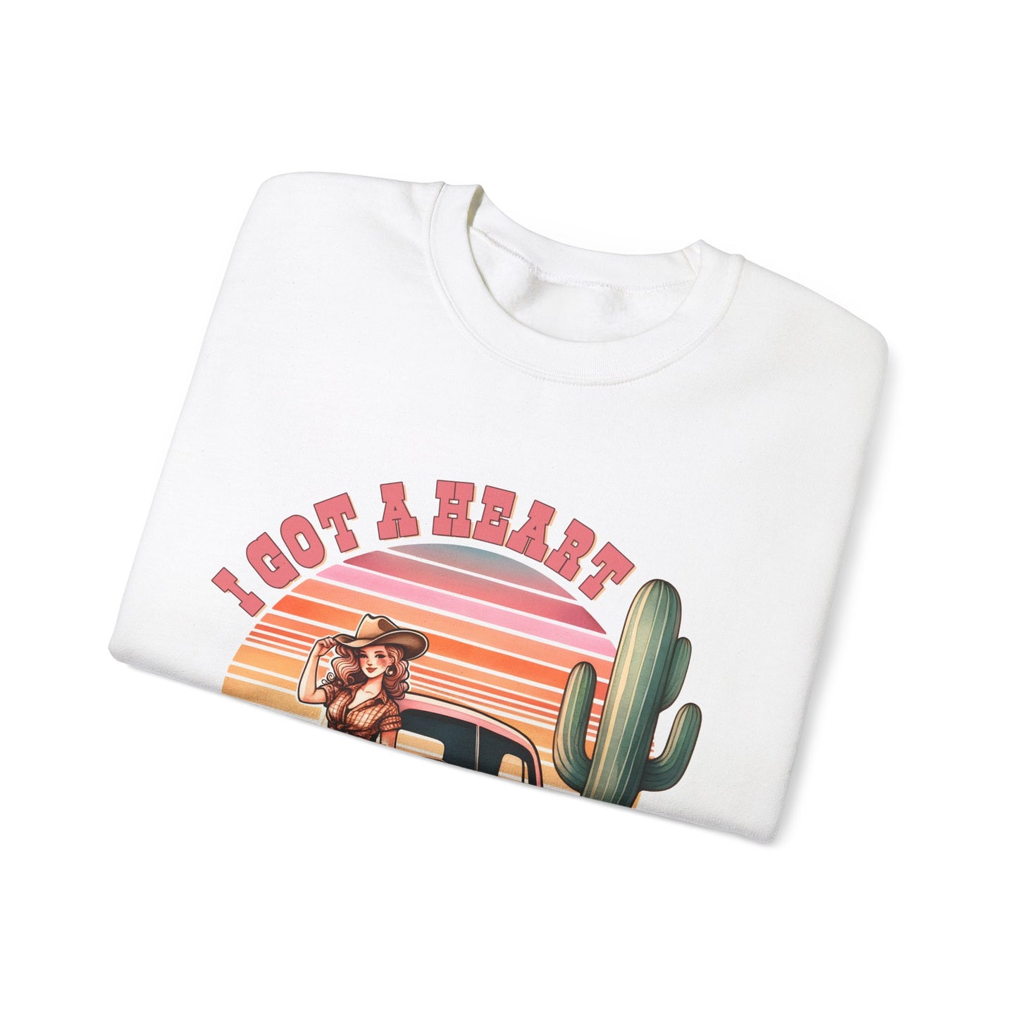 Unisex Crewneck Sweatshirt - Heart Like A Truck