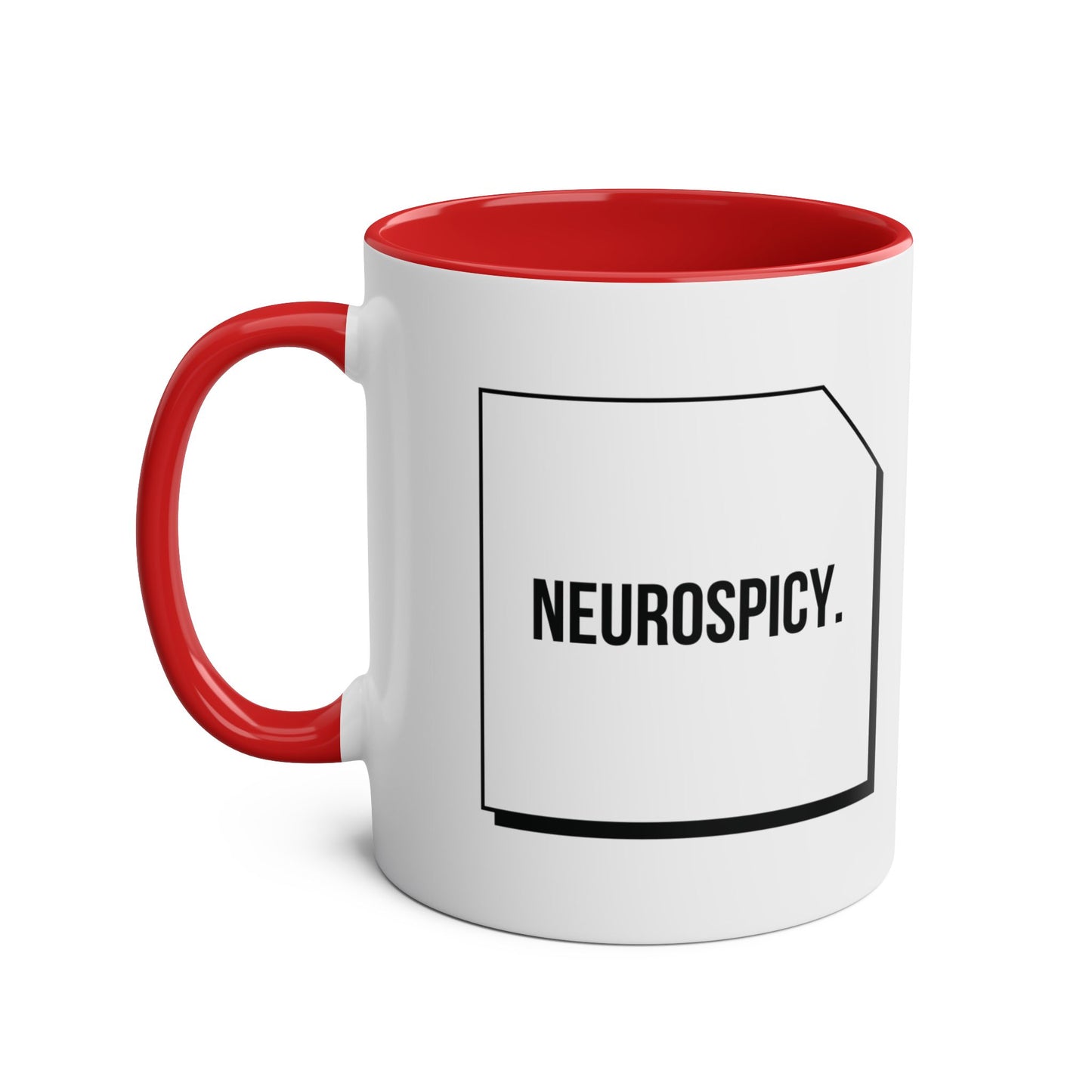 Two-Tone Coffee Mug - Neurospicy, 11oz