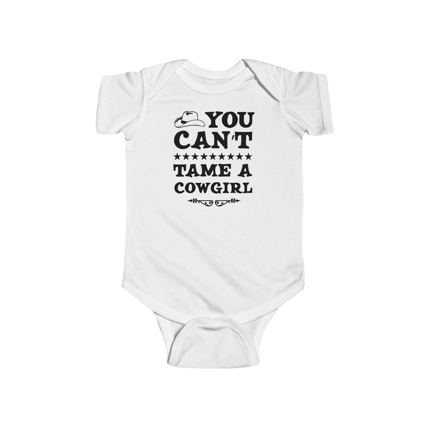 Cowgirl Cotton Vest Bodysuit - You Can't Tame a Cowgirl