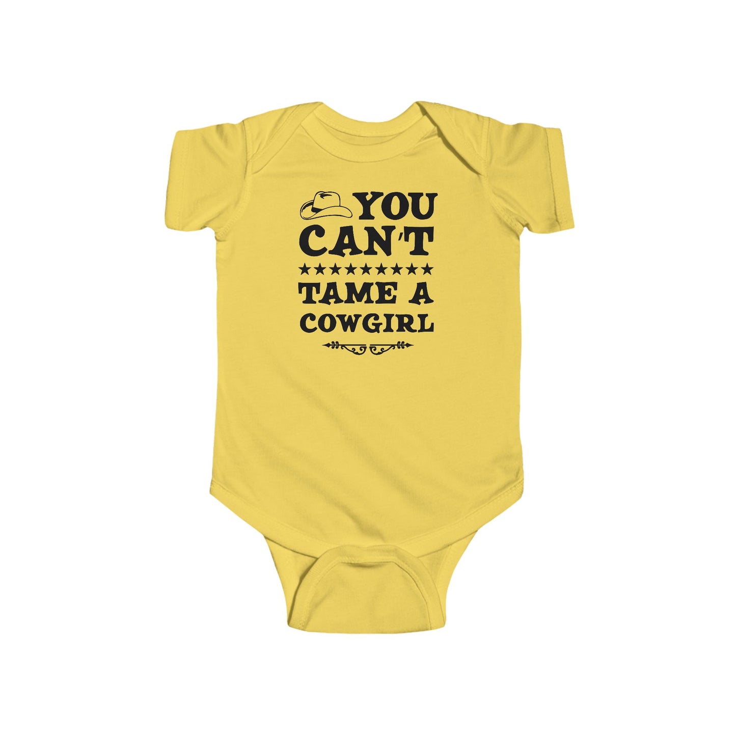 Cowgirl Cotton Vest Bodysuit - You Can't Tame a Cowgirl