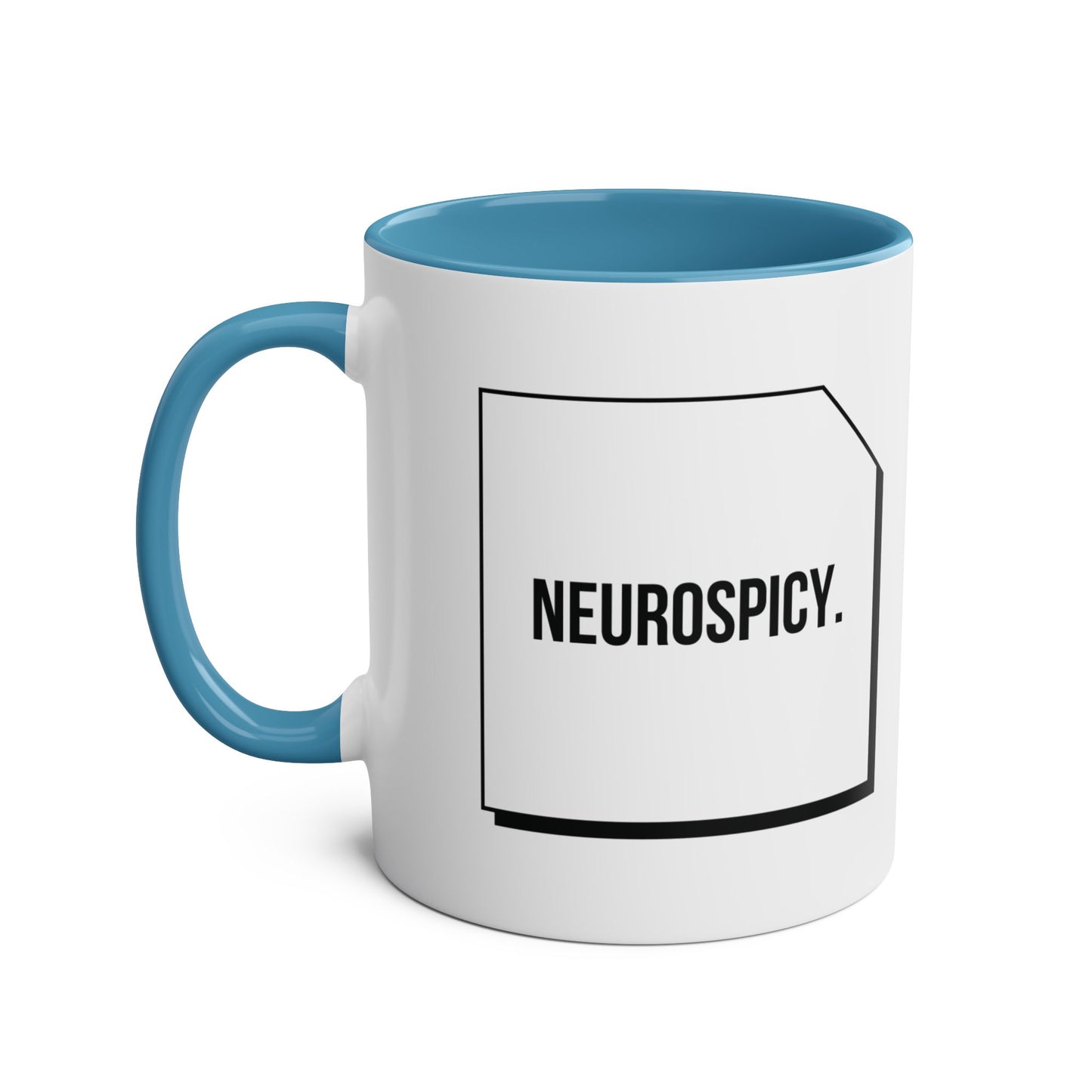 Two-Tone Coffee Mug - Neurospicy, 11oz