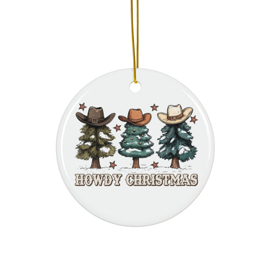 Ceramic Christmas Ornament - Howdy Christmas