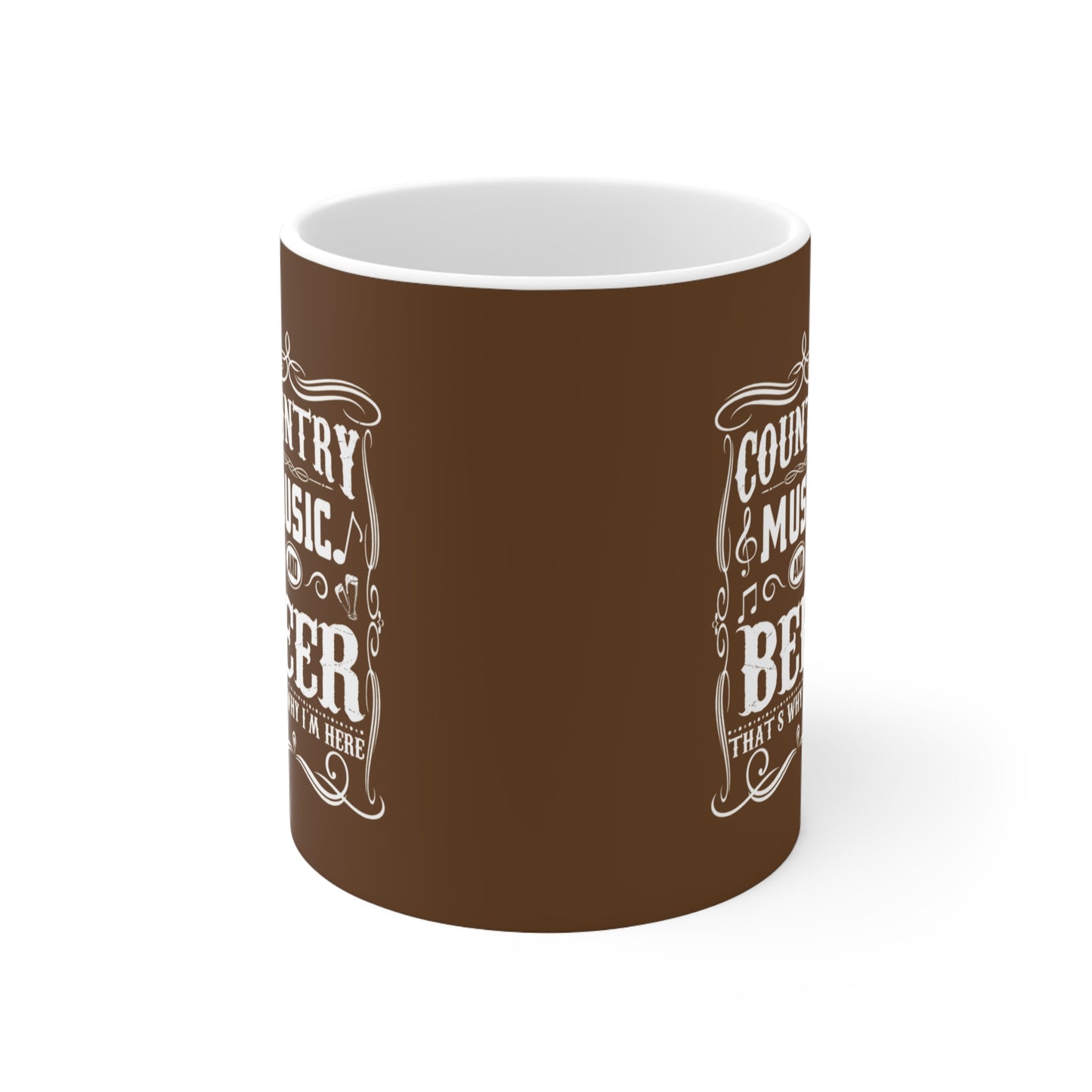 Ceramic Coffee Mug - Country Music and Beer