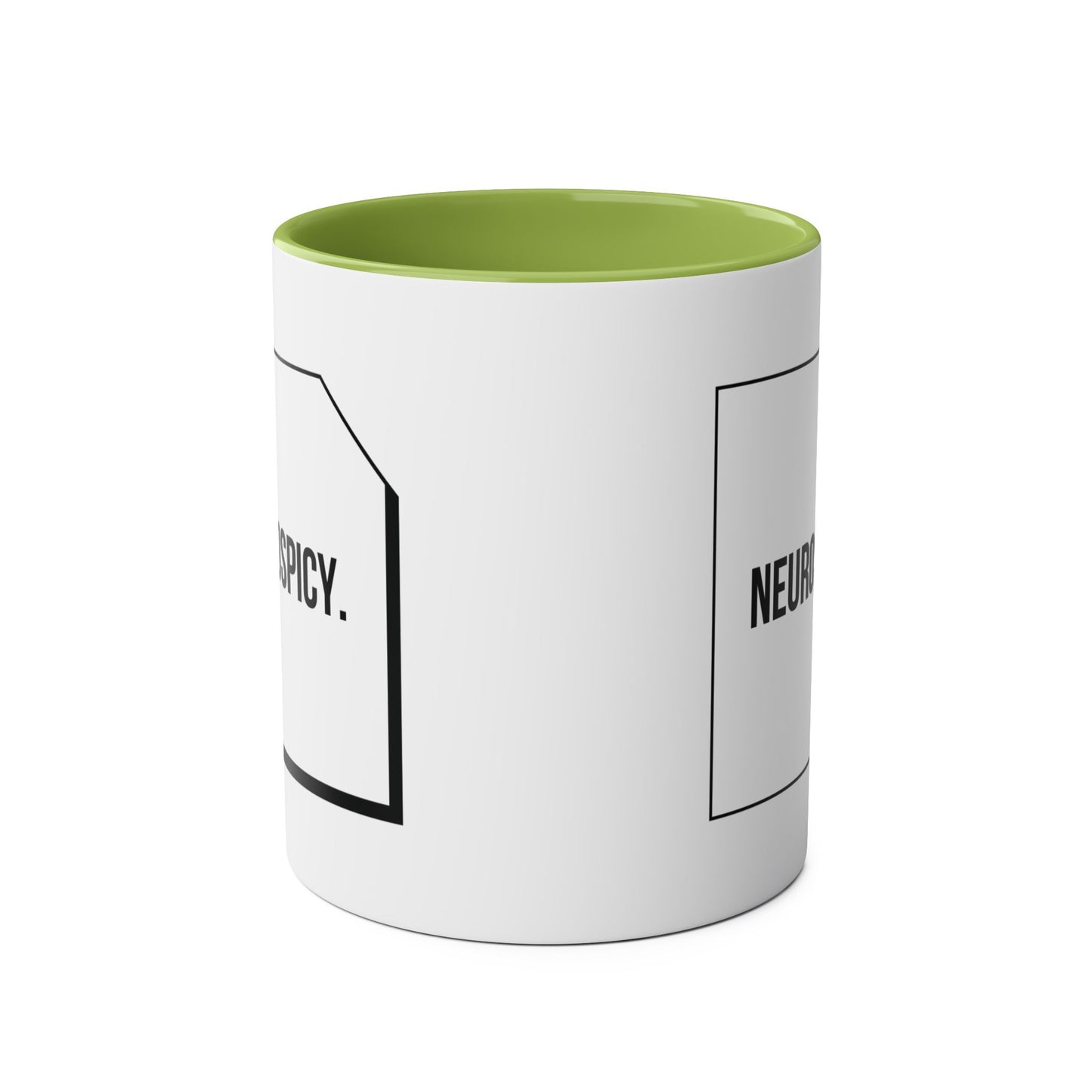 Two-Tone Coffee Mug - Neurospicy, 11oz