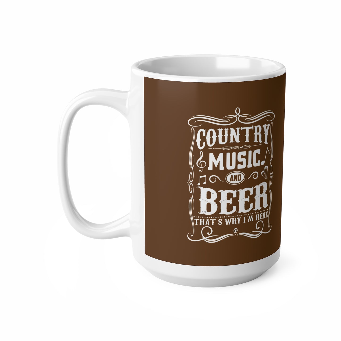Ceramic Coffee Mug - Country Music and Beer
