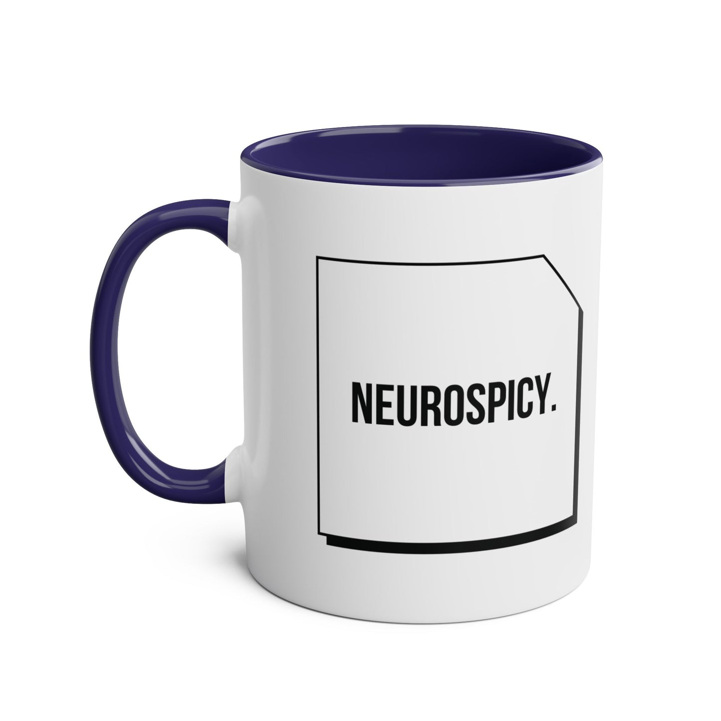 Two-Tone Coffee Mug - Neurospicy, 11oz