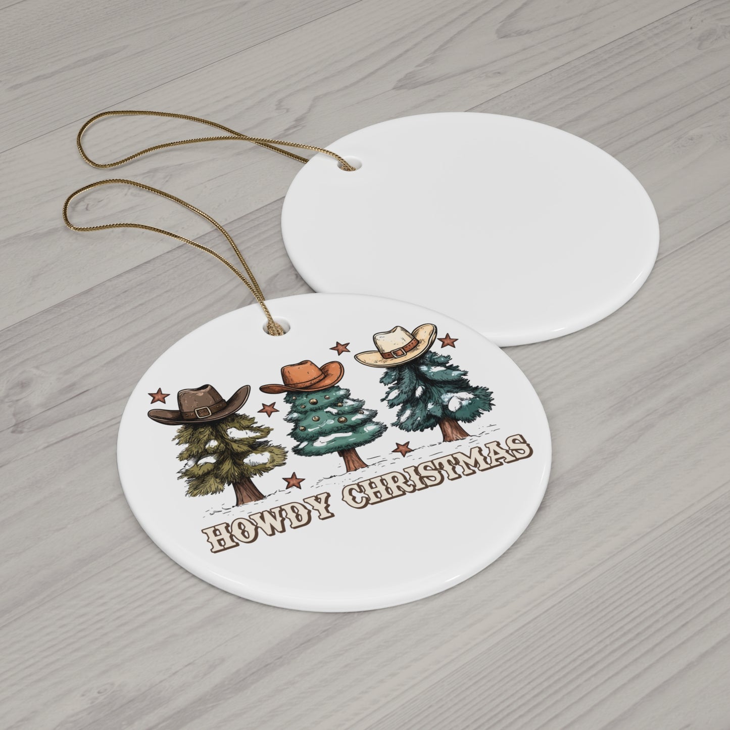 Ceramic Christmas Ornament - Howdy Christmas