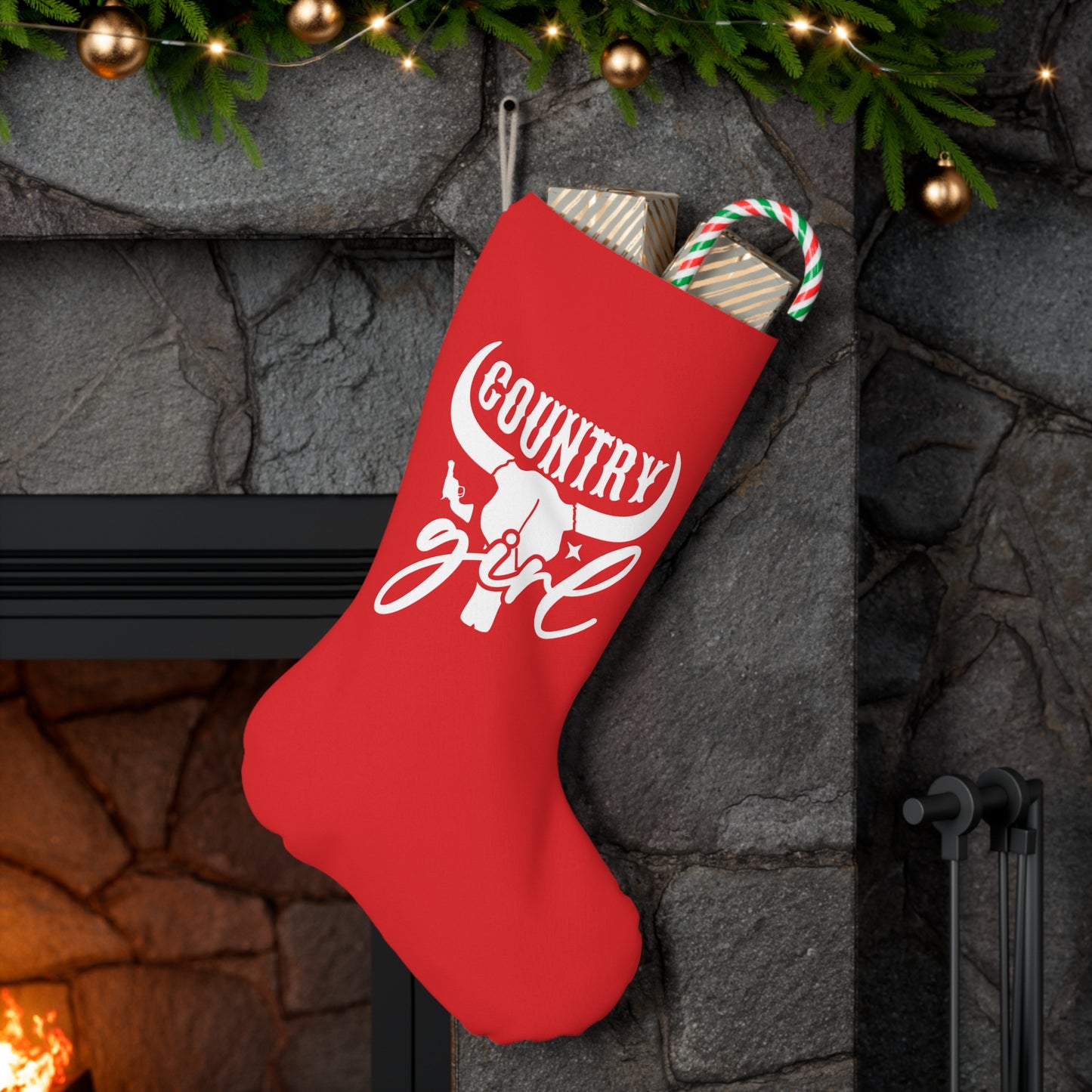 Christmas Stocking - Country Girl