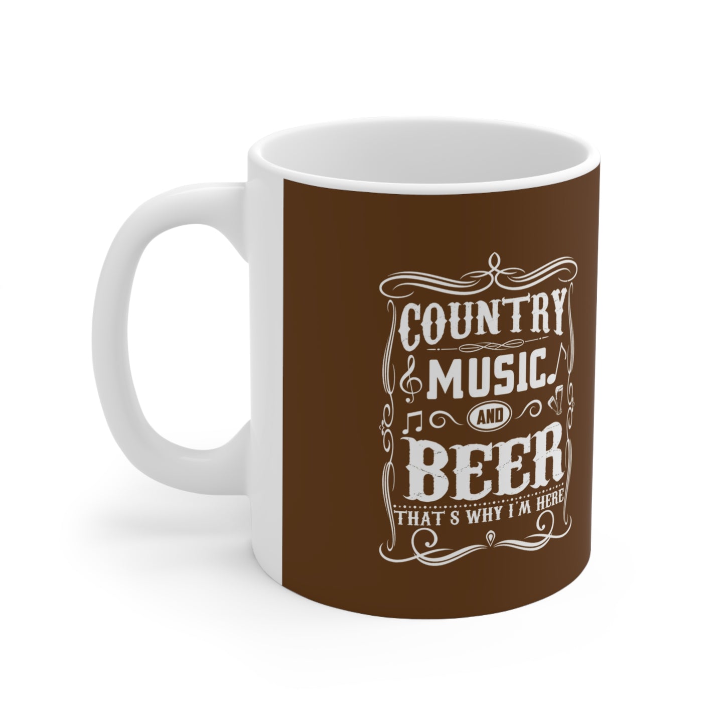 Ceramic Coffee Mug - Country Music and Beer