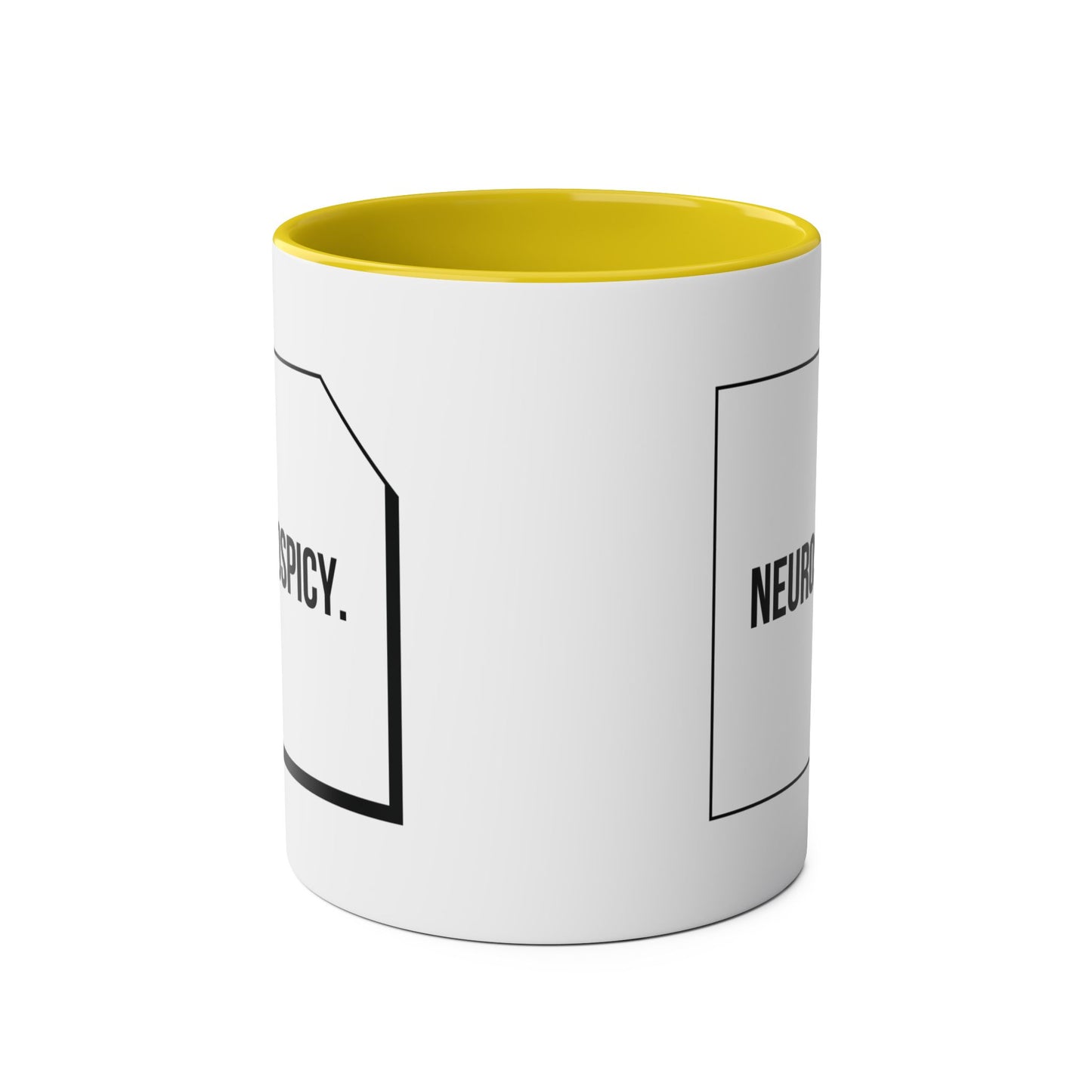 Two-Tone Coffee Mug - Neurospicy, 11oz