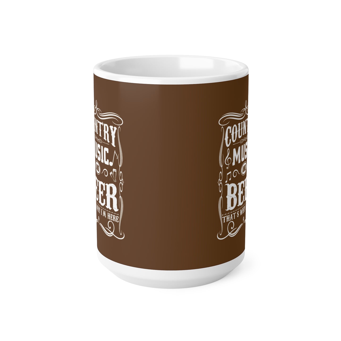 Ceramic Coffee Mug - Country Music and Beer