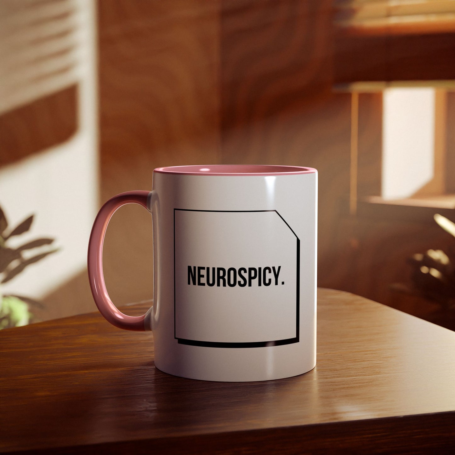 Two-Tone Coffee Mug - Neurospicy, 11oz