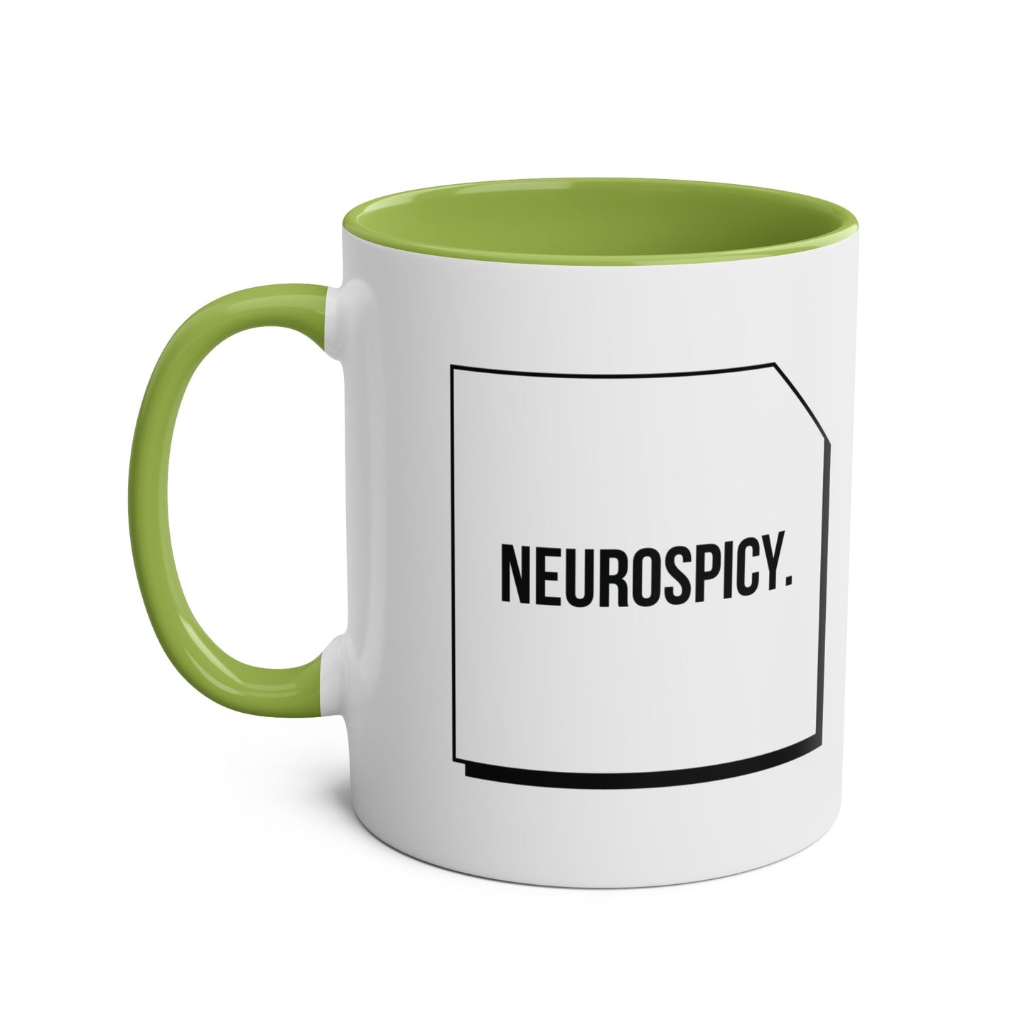 Two-Tone Coffee Mug - Neurospicy, 11oz