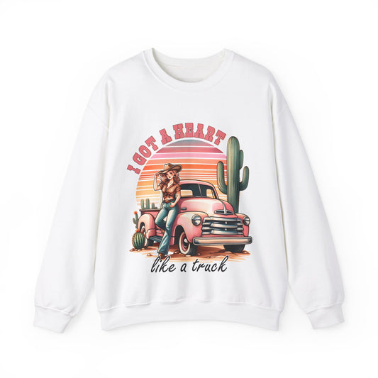 Unisex Crewneck Sweatshirt - Heart Like A Truck